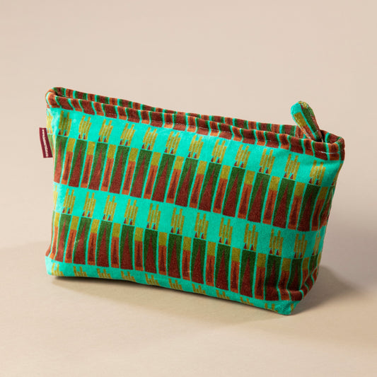 Washbag - Green Stripe