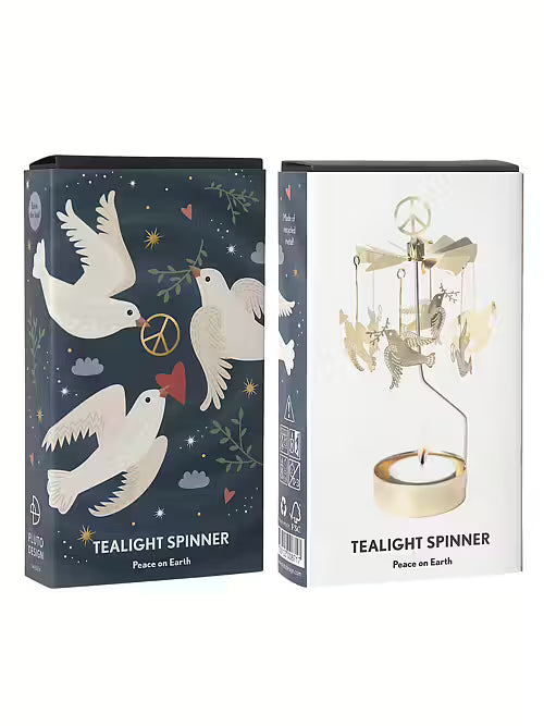 Peace On Earth Tealight Spinner