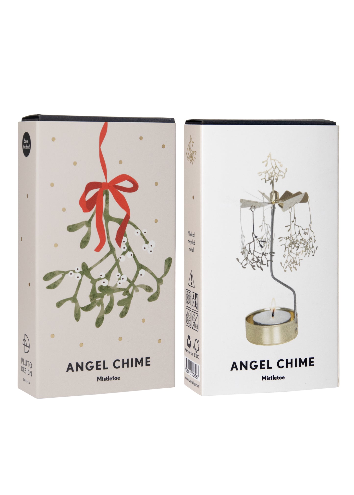 Rotary Candle Holder - Mistletoe Gold