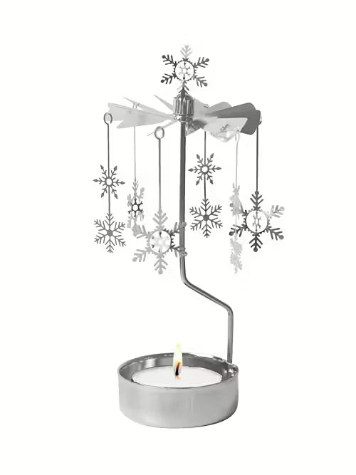 Snowfall Tealight Spinner