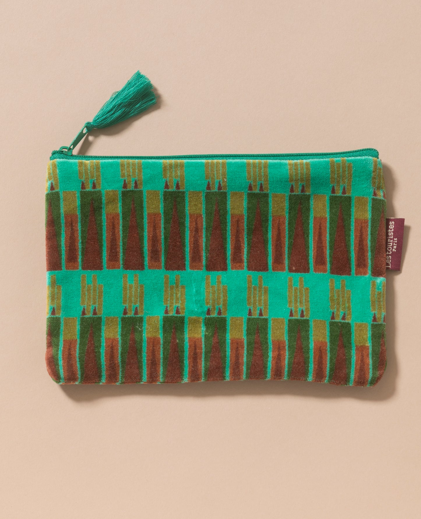 Cosmetic Bag Medium - Green Stripe