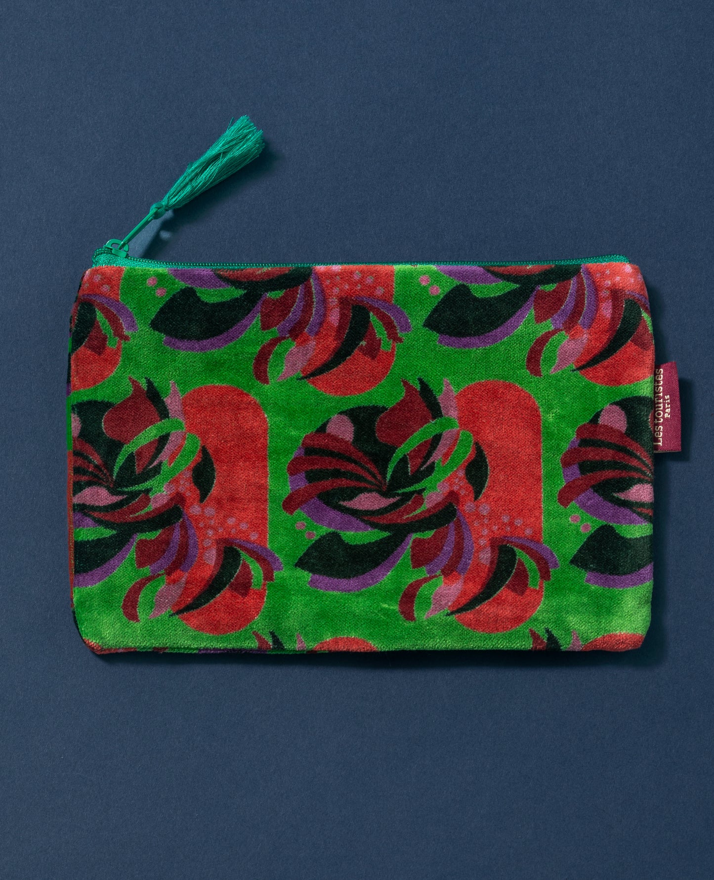 Cosmetic Bag Medium - Green Roses