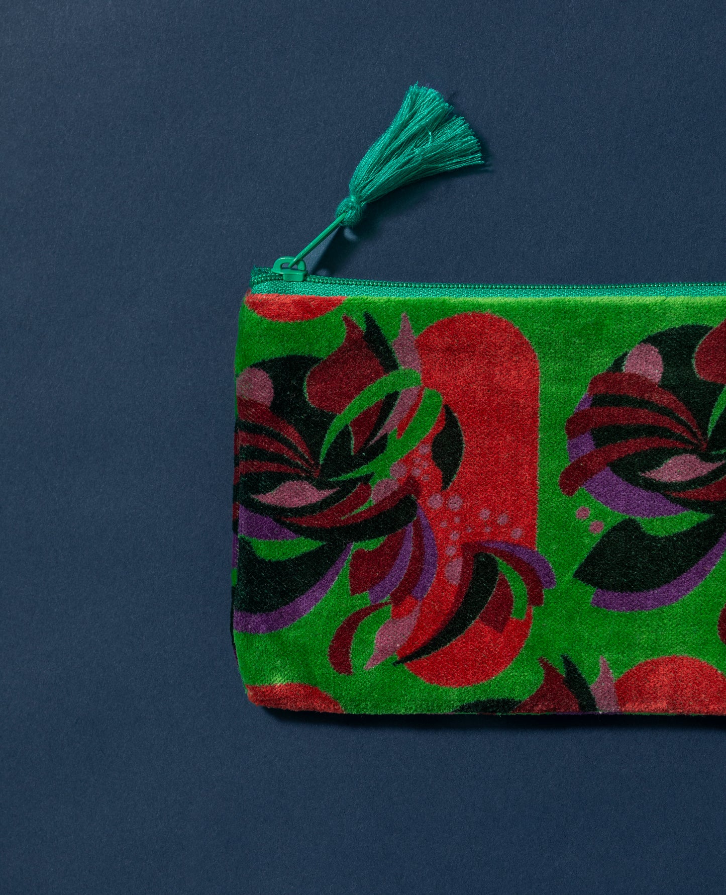 Cosmetic Bag Small - Green Roses