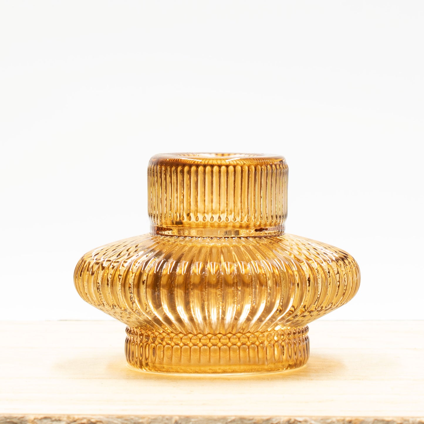 Candlestick Holder - Amber