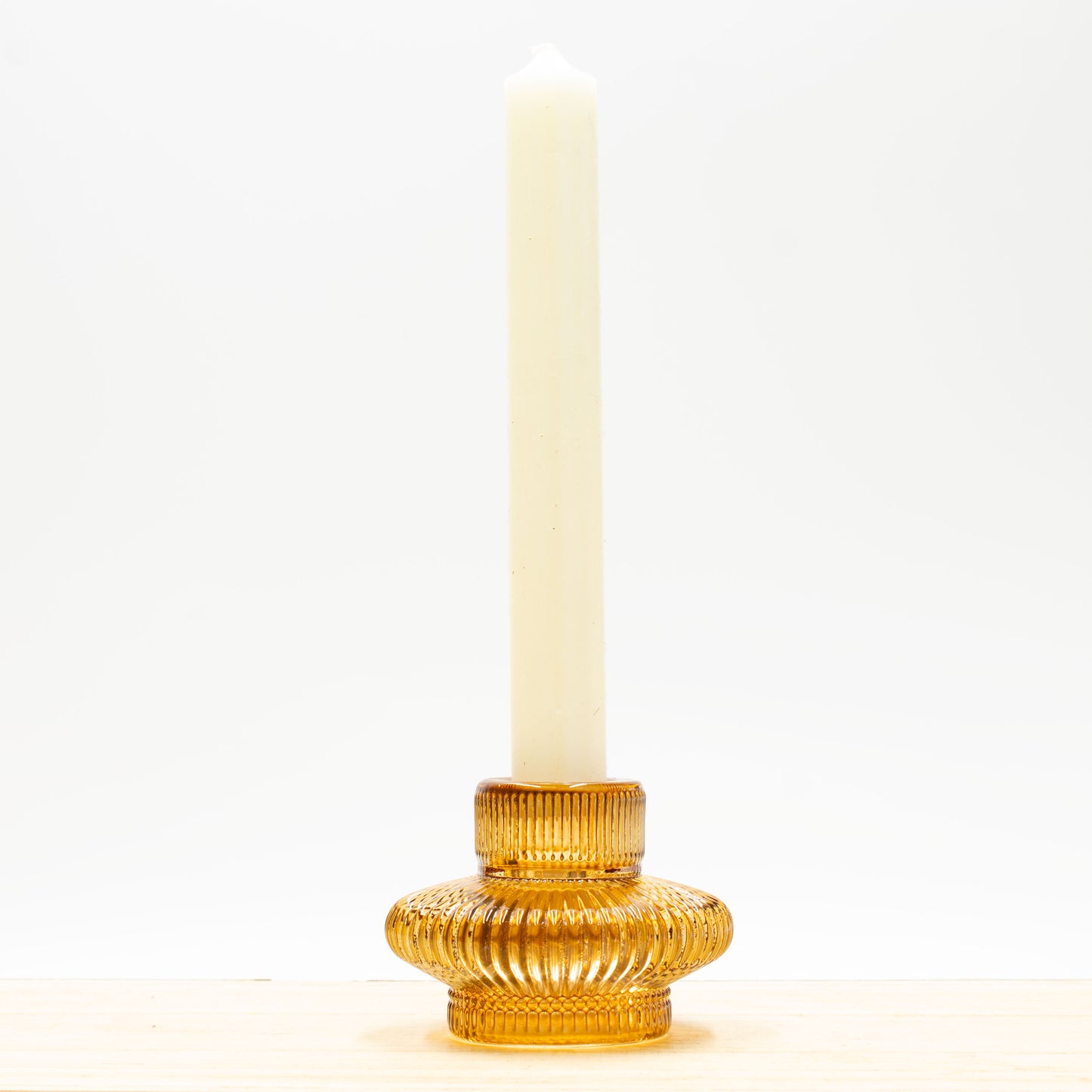 Candlestick Holder - Amber