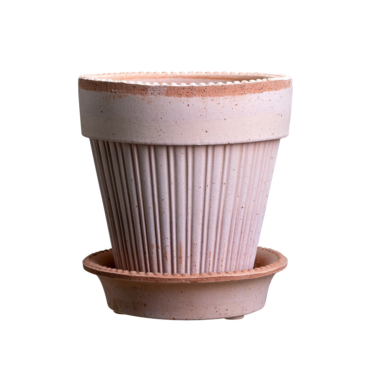 Bergs Potter - Simona Terracotta Pot and Saucer 14cm