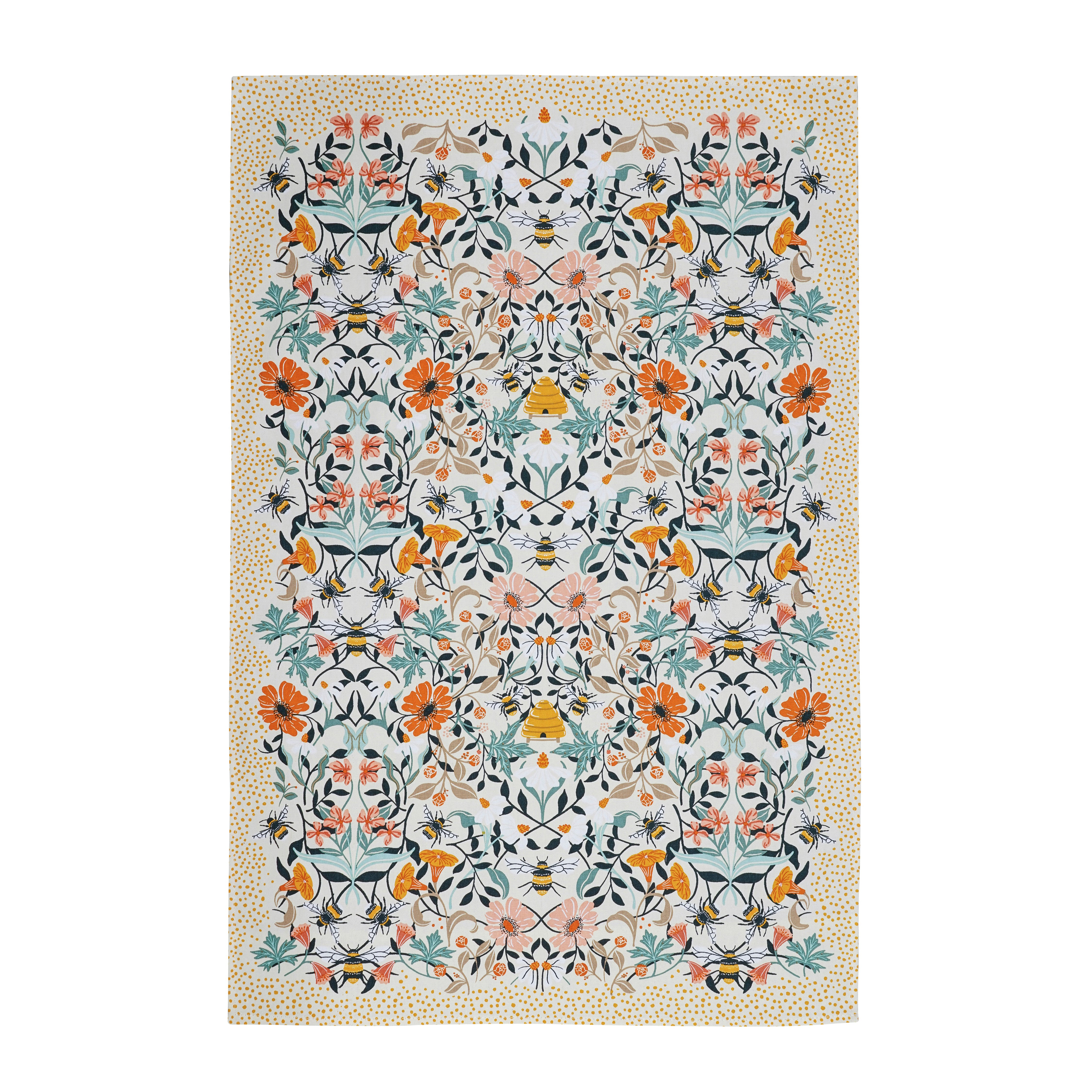 Cotton Tea Towel - Bee Bloom