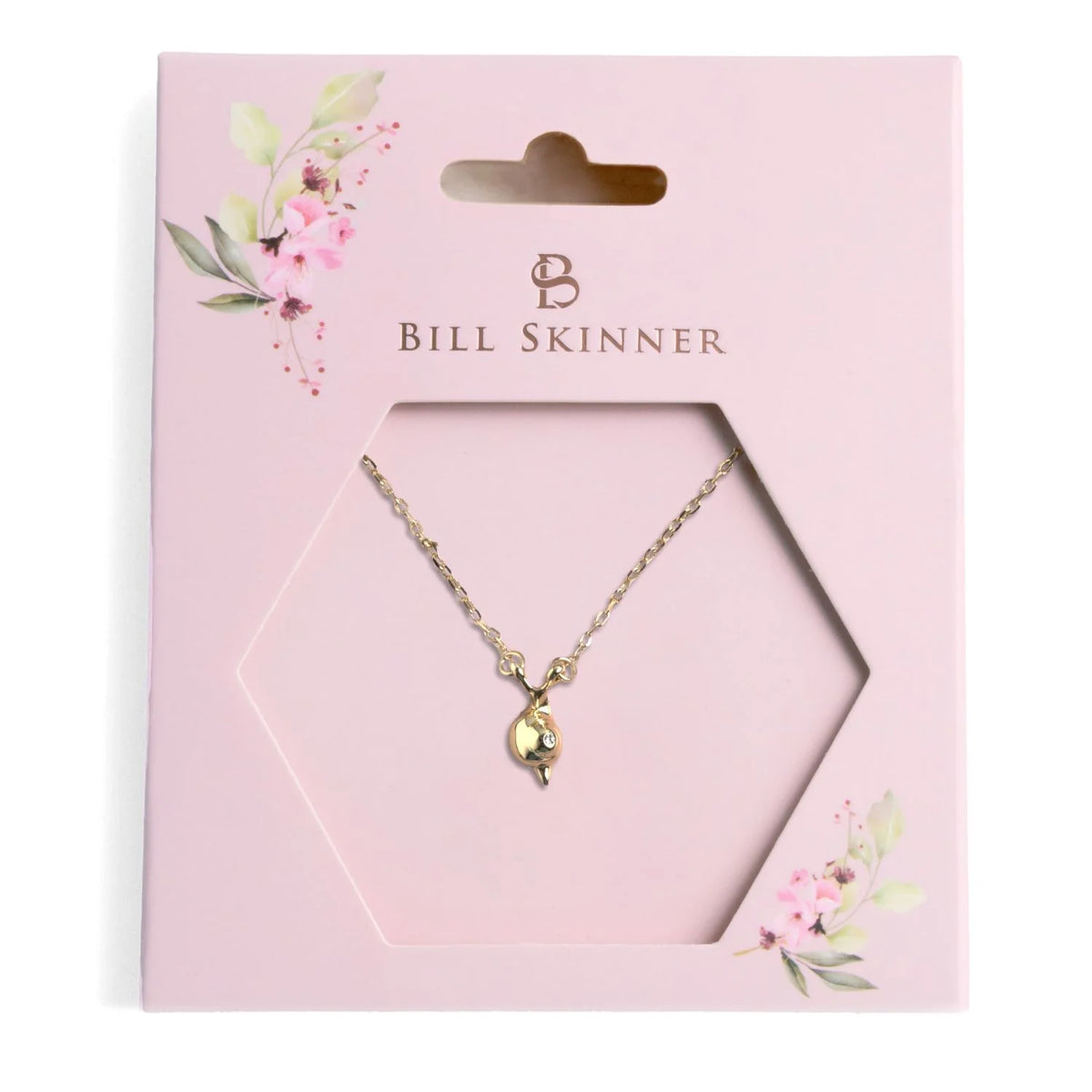 Bill Skinner - Gold Snail Pendant Necklace