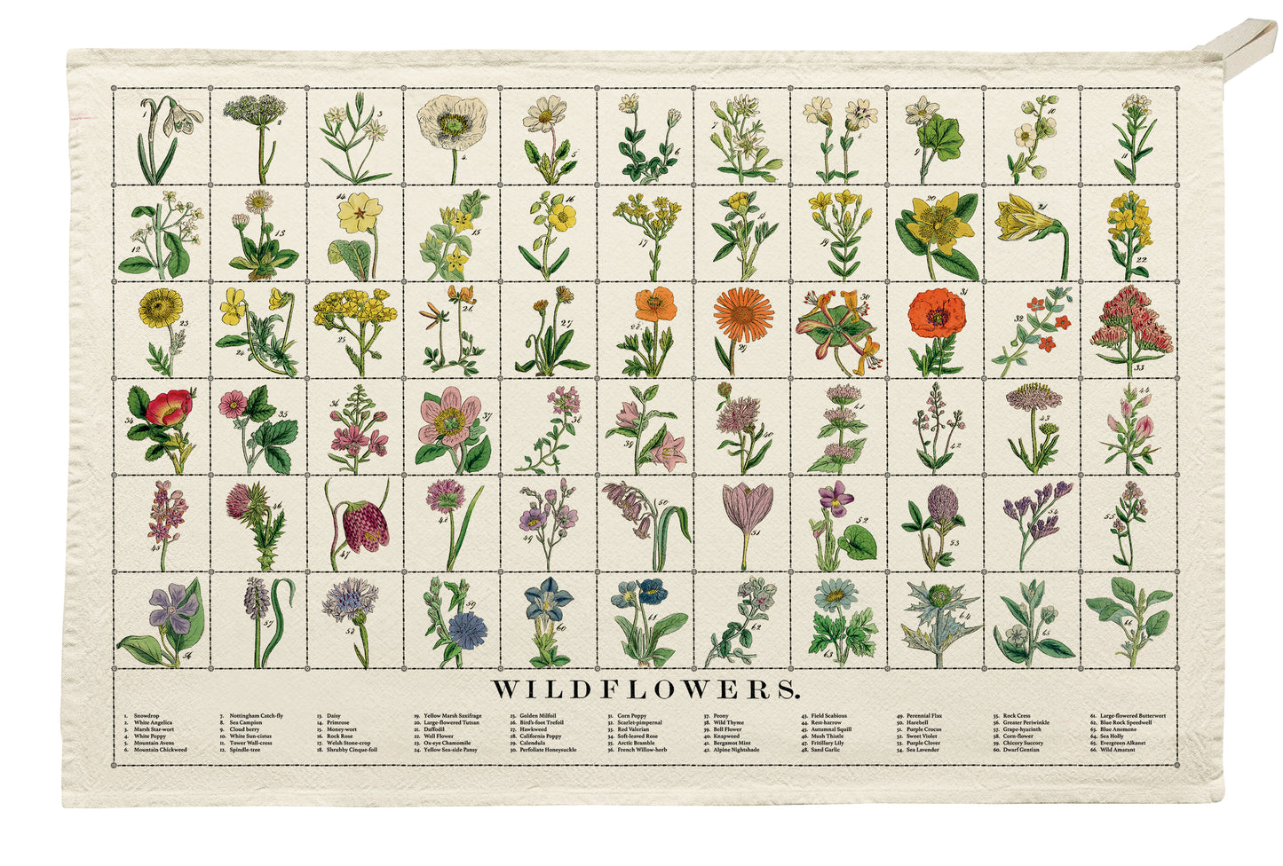 Wildflower Tea Towel
