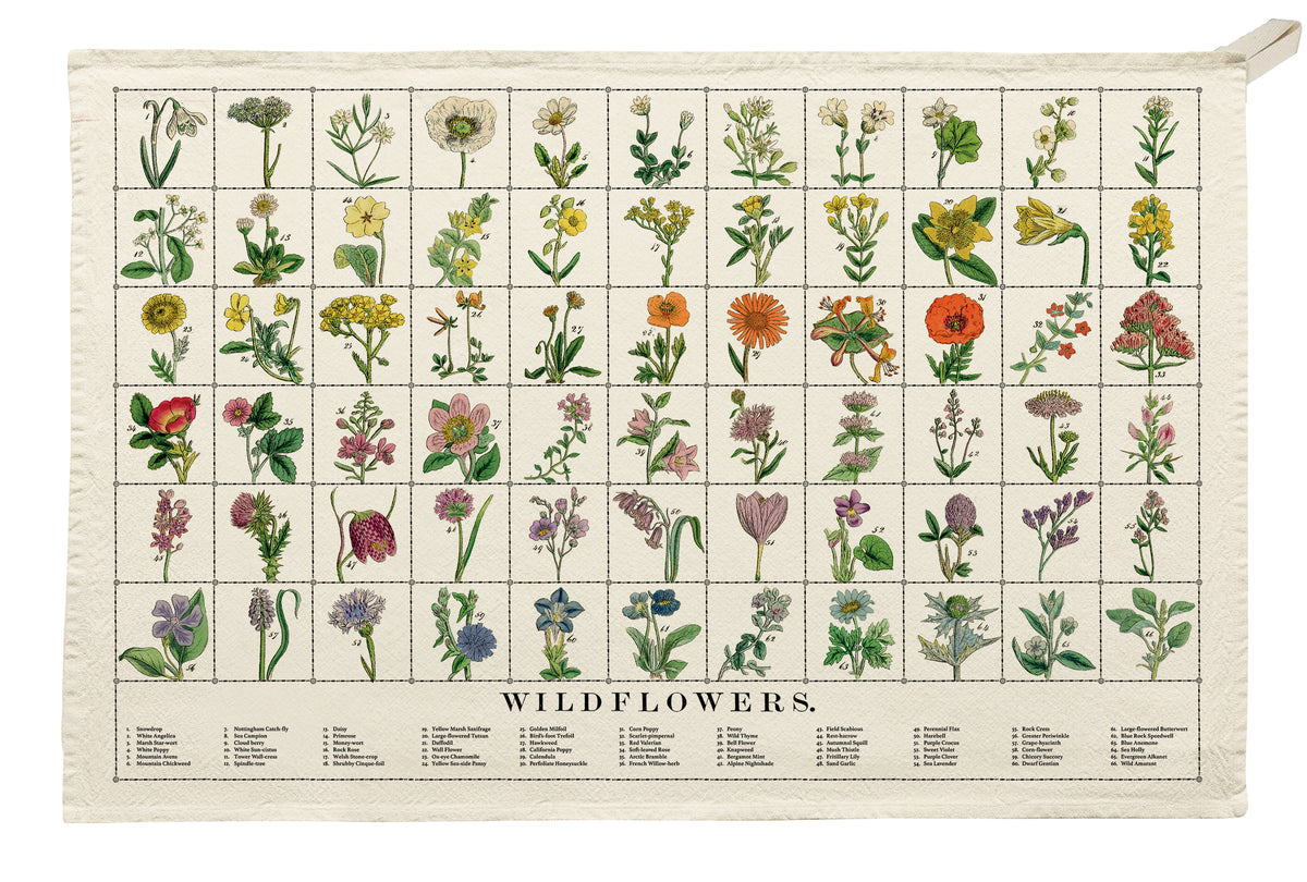 Wildflower Cotton Tea Towel