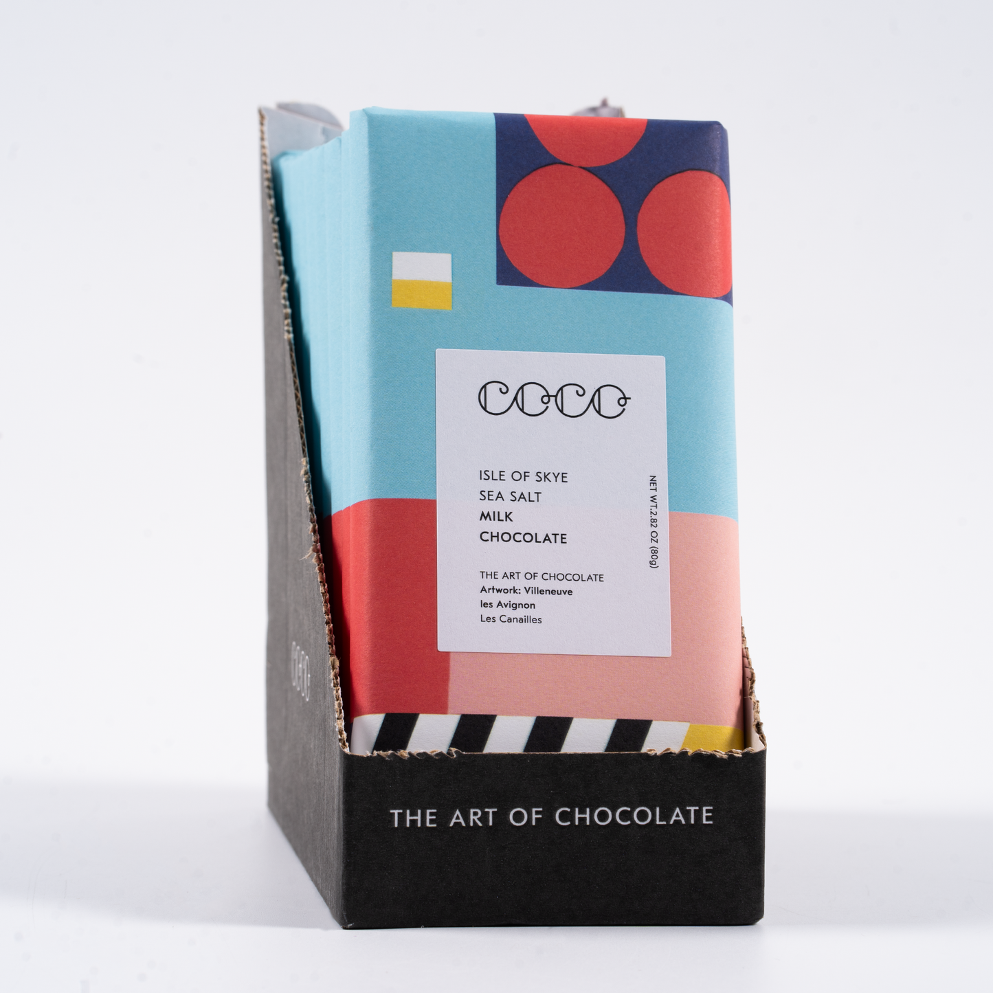Coco Chocolatier Isle of Skye Sea Salt Milk Chocolate Bar