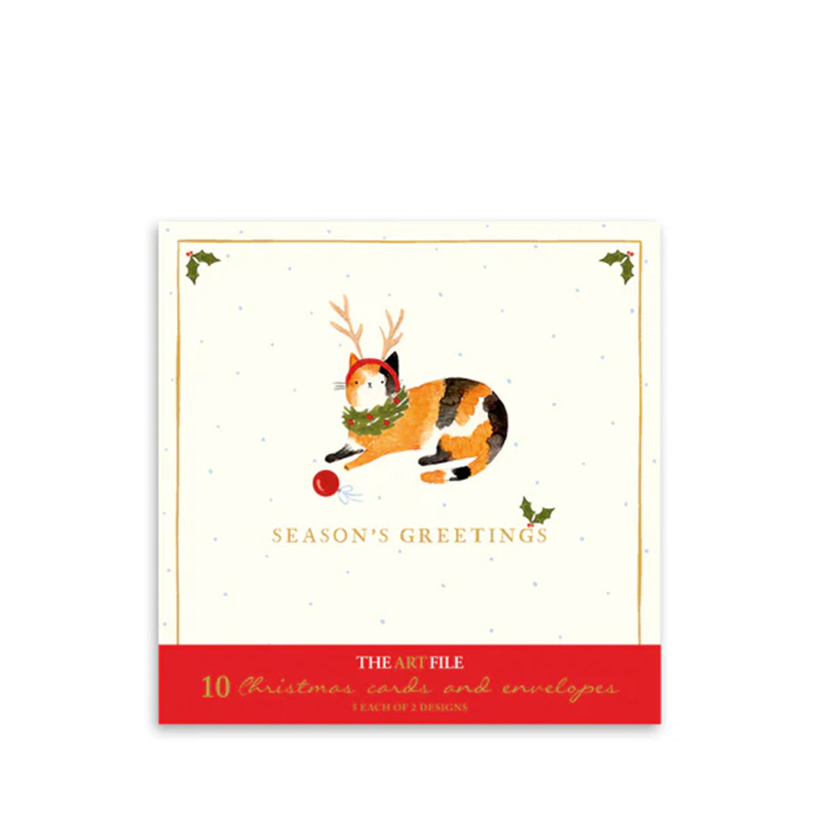 Christmas Cats Christmas Cards - Pack of 10