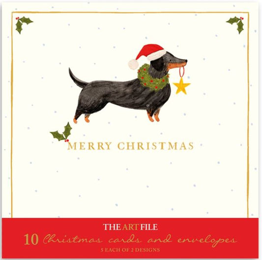 Christmas Dogs 10 Pack Christmas Cards