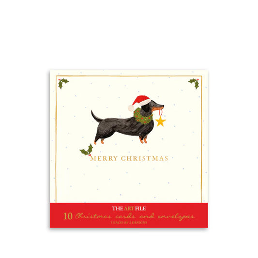 Christmas Dogs Christmas Cards - Pack of 10