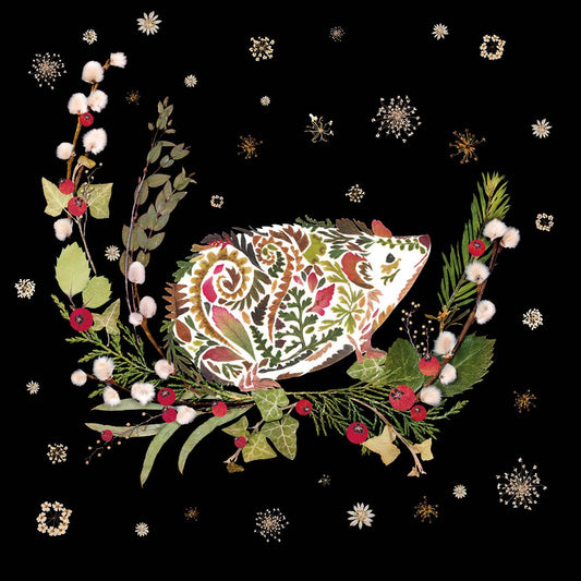 Winter Hedgehog Christmas Cards - Pack of 8
