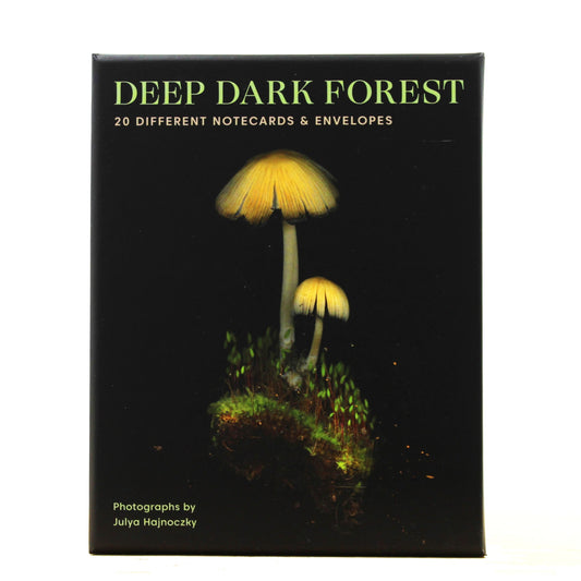 Deep Dark Forest Mushroom Notecards