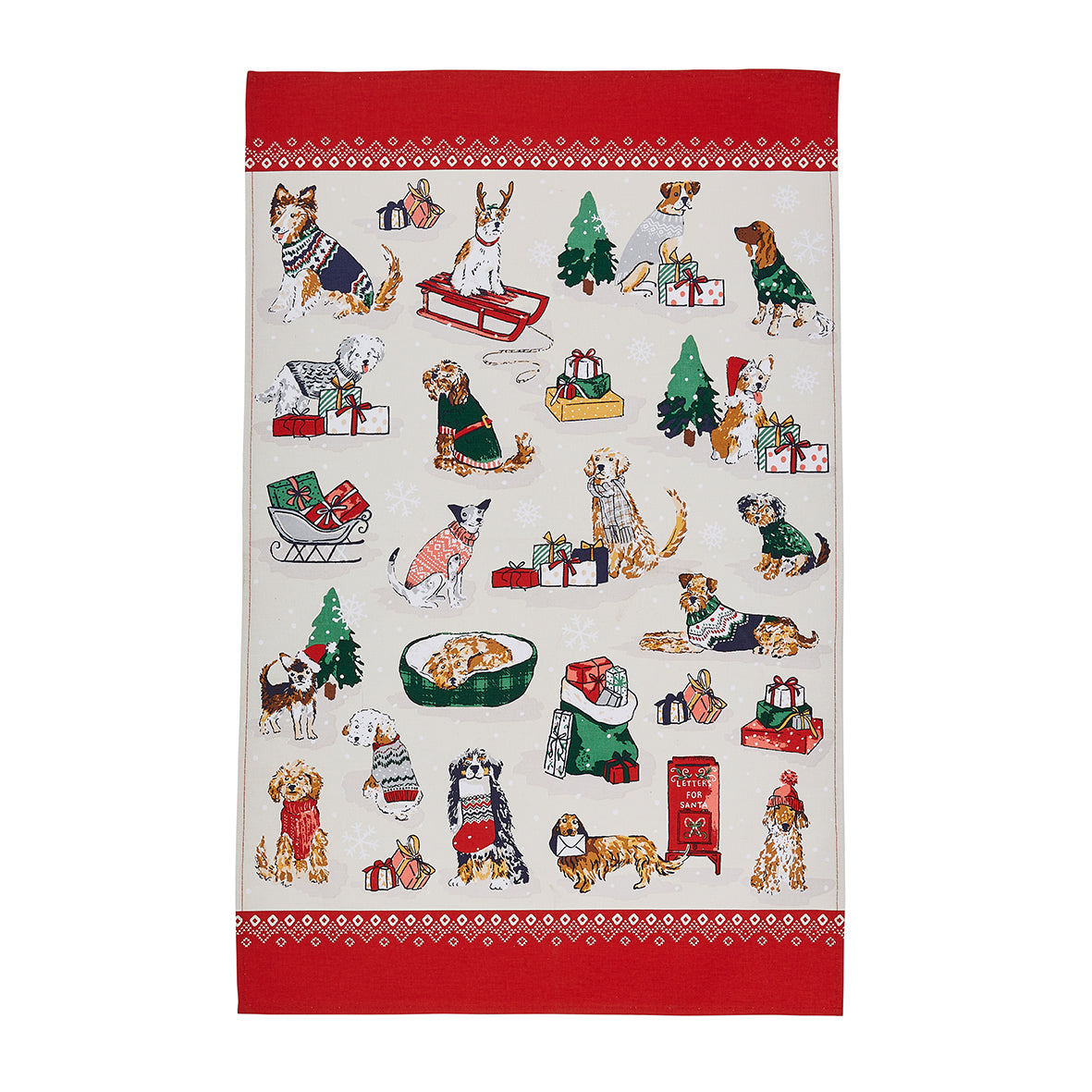 Merry Mutts Tea Towel