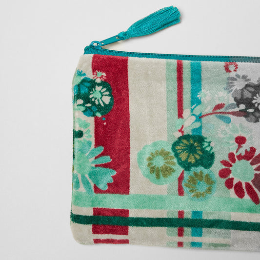 Medium Velvet Pouch - Dundee Sauge