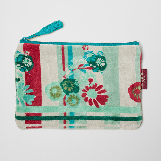 Medium Velvet Pouch - Dundee Sauge