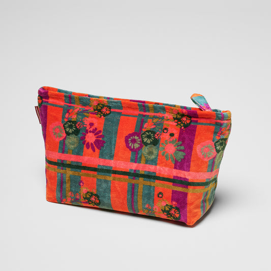Velvet Washbag - Dundee Orange
