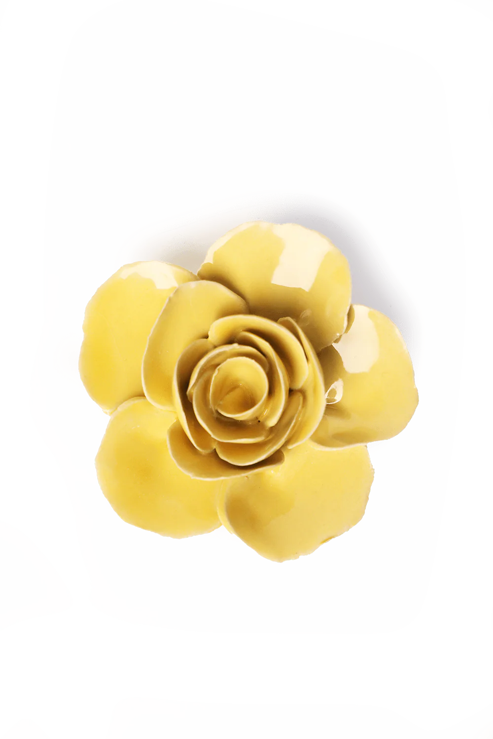 Ceramic Flower - Yellow Elegance Ranunculus