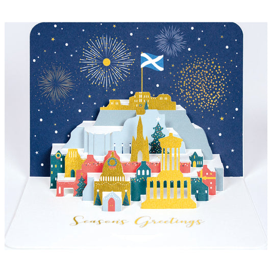 Edinburgh Skyline 3D Christmas Card
