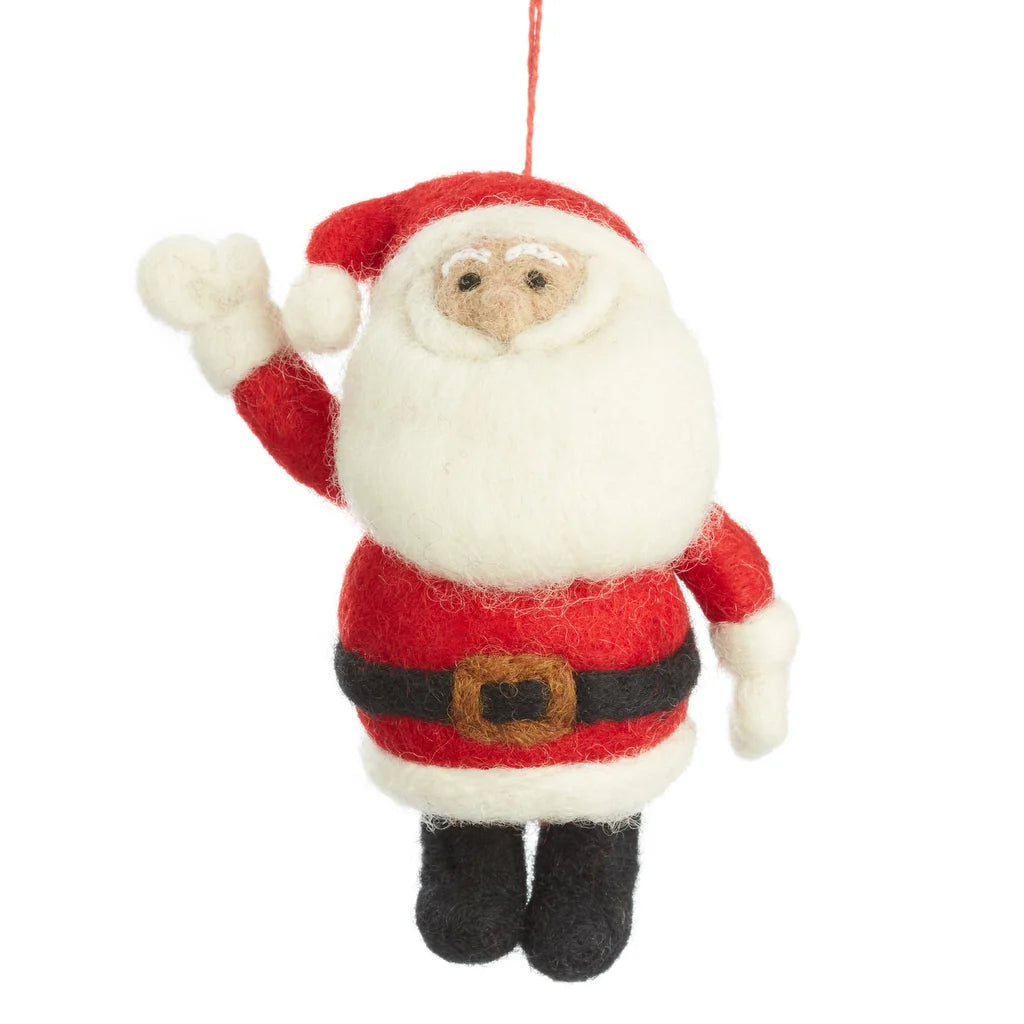 Round Santa Hanging Decoration