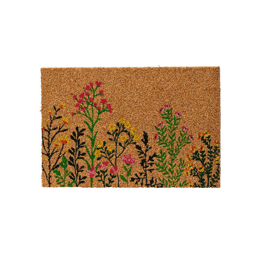 Floral Coir Doormat