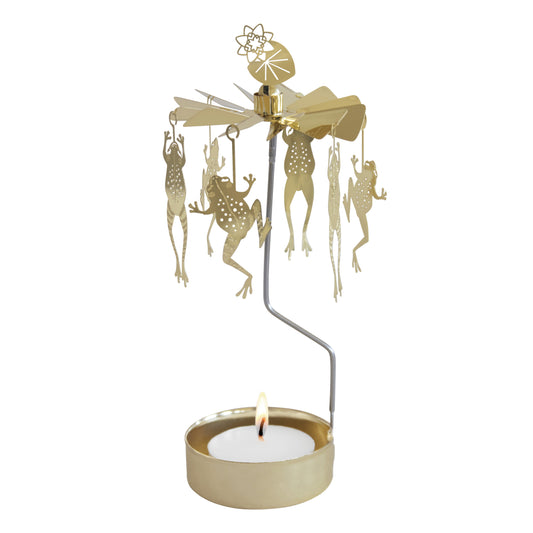 Rotary Candle Holder - Frogs