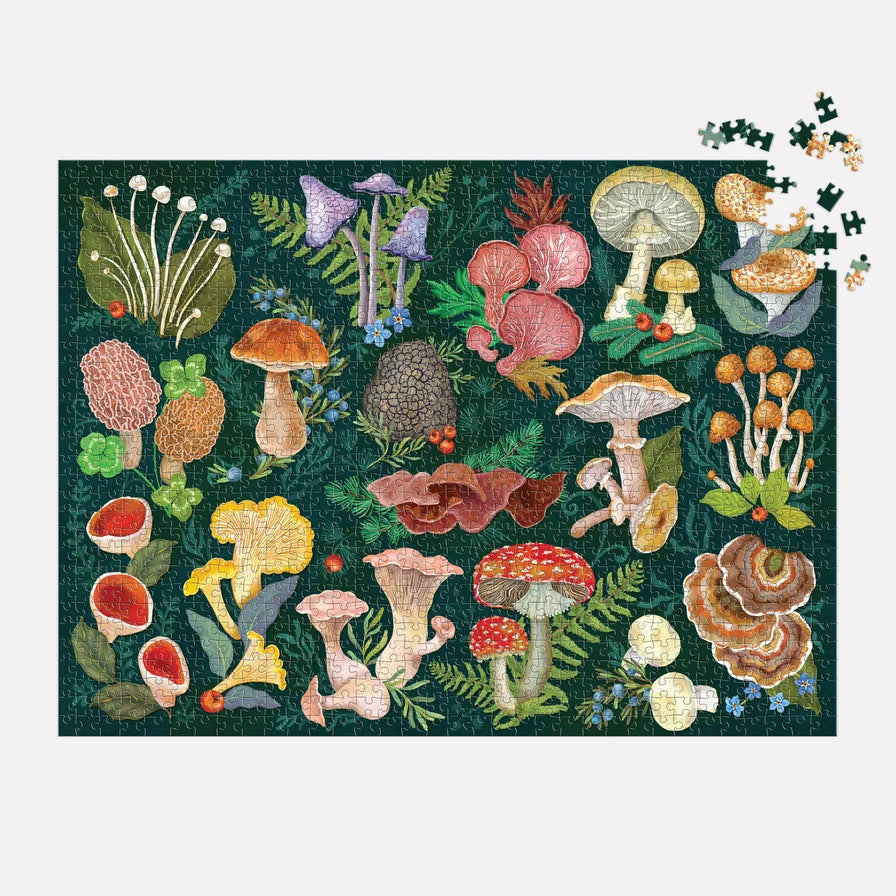 World of Mushrooms: 1000 piece jigsaw puzzle