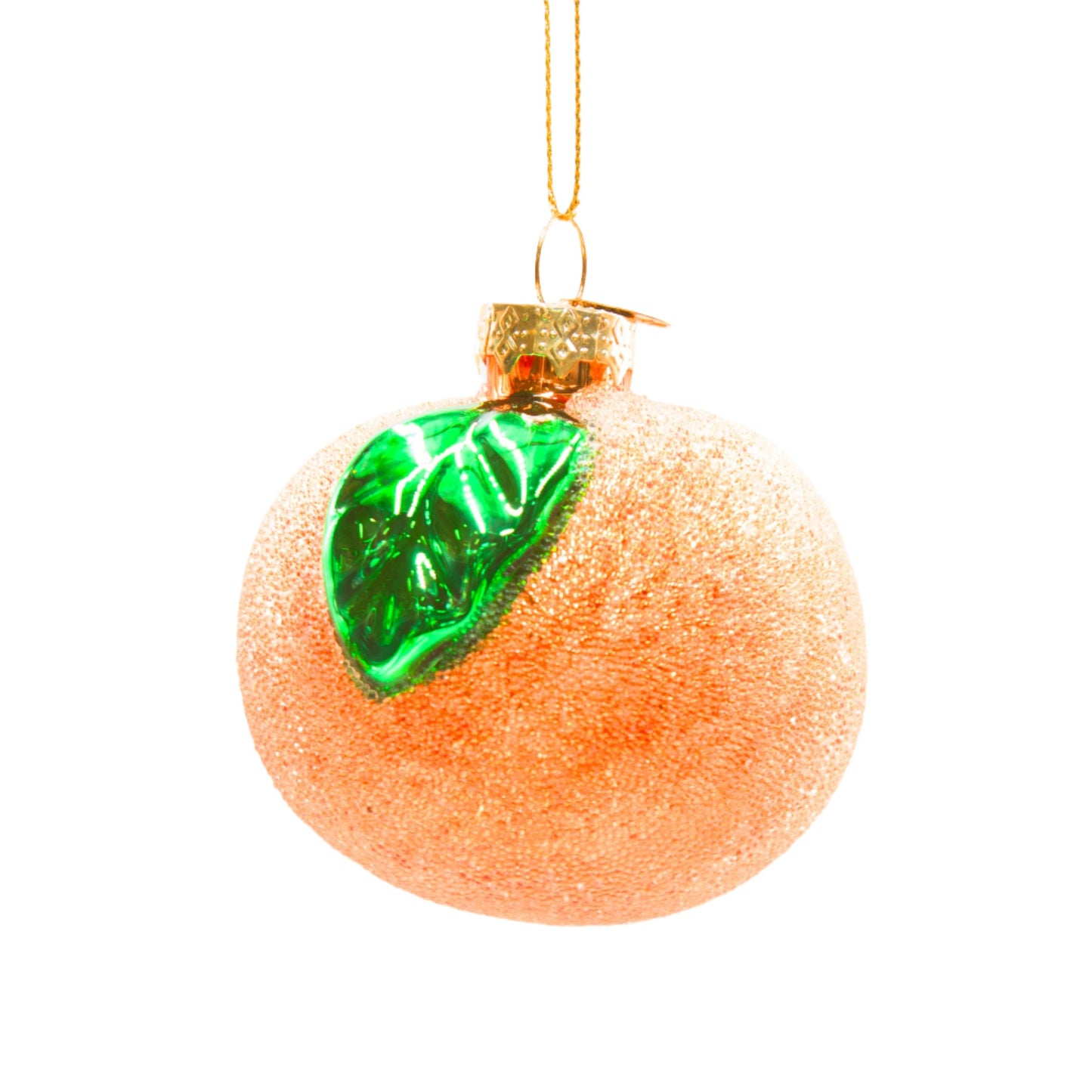 Frosted Peach Bauble