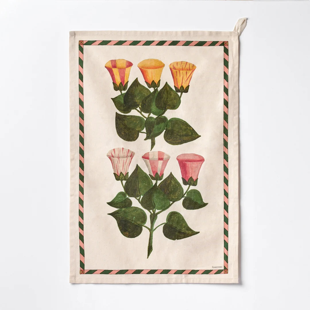 Festival of Flowers Cotton Tea Towel
