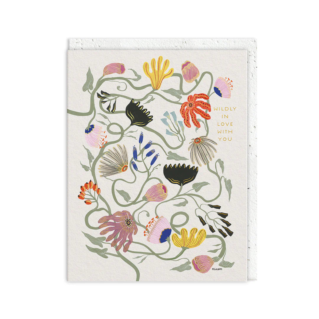 Greeting Card with Plantable Envelope - Wildly In Love