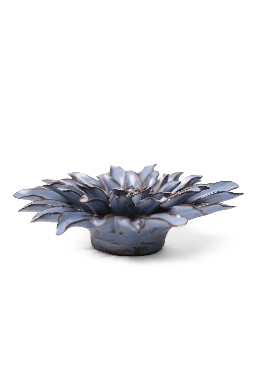 Ceramic Flower - Blue Grey Gerbera Daisy