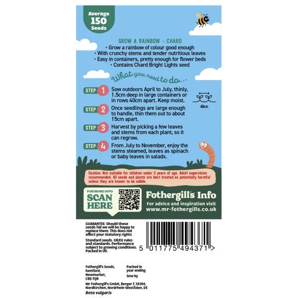 Little Gardener's - Grow A Rainbow Chard Seeds