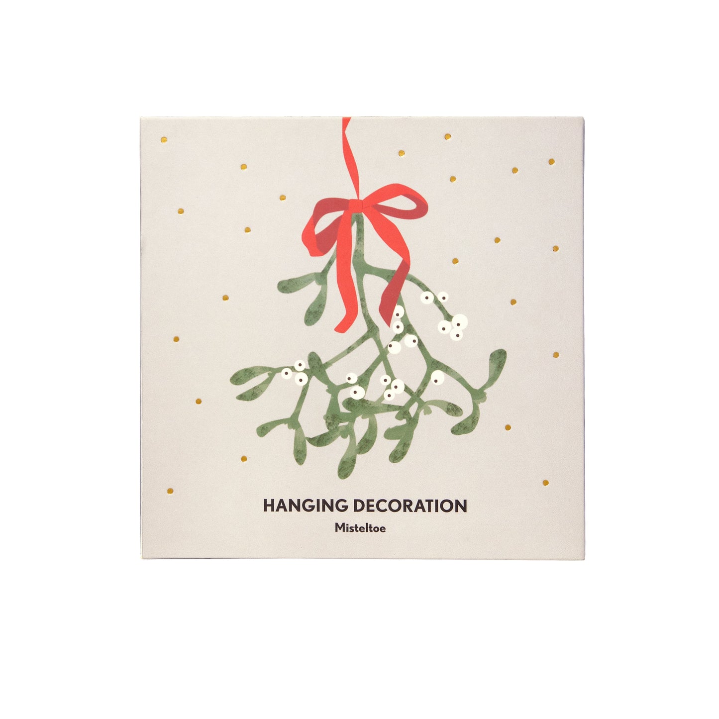 Mistletoe Hanging Decoration - Gold