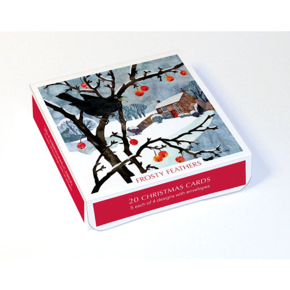 Frosty Feathers Boxed Cards - Pack of 20