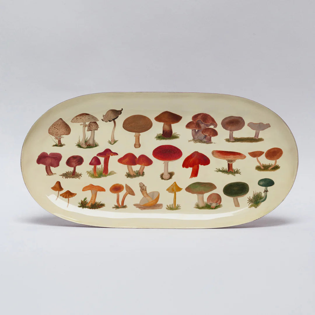 Ceramic Oval Mushroom Dish