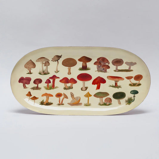 Ceramic Oval Mushroom Dish
