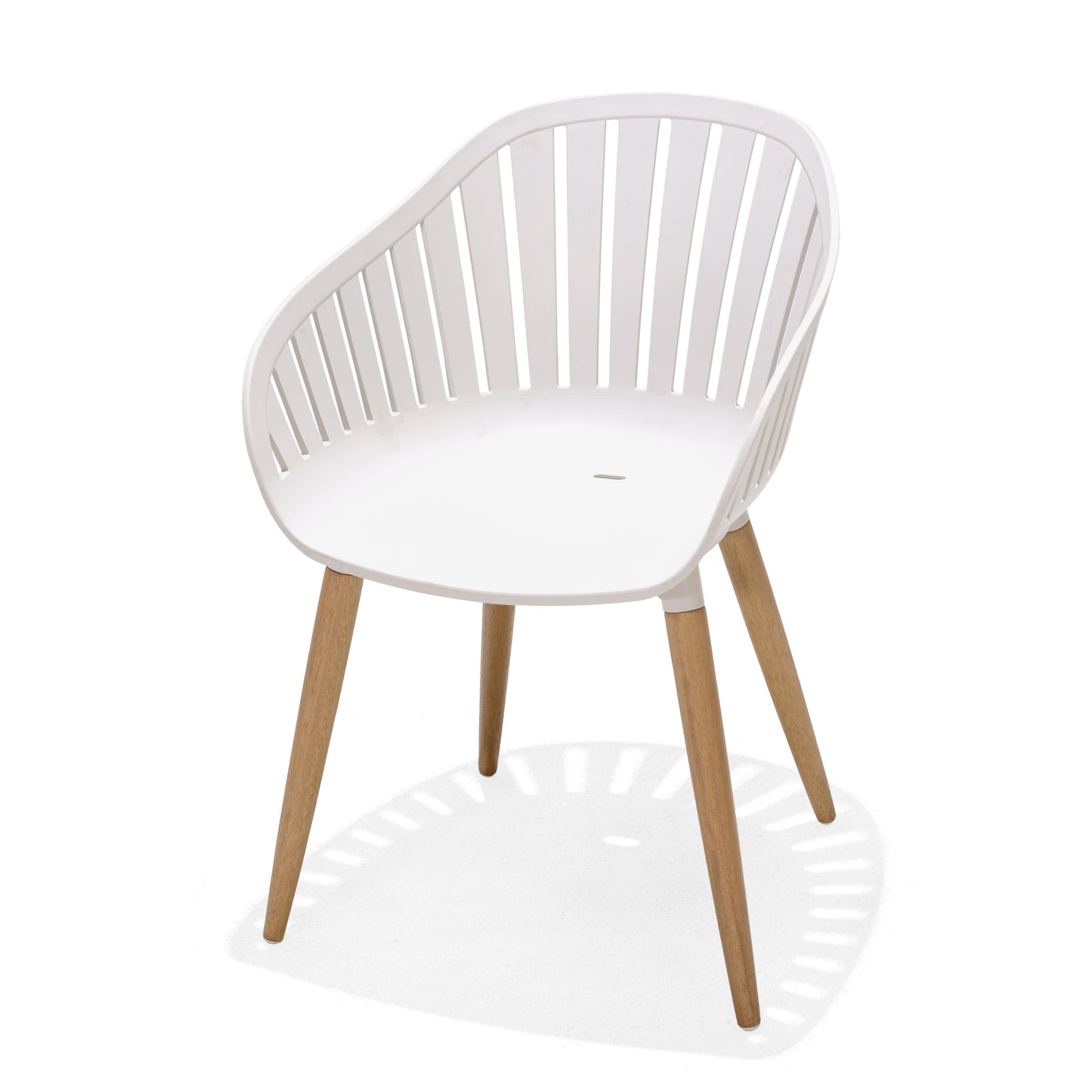 Set of 2 Recycled Carver Chairs - White