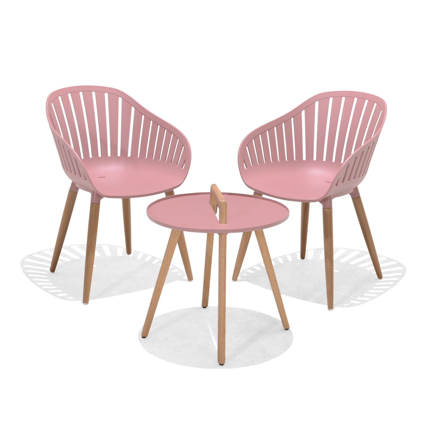 Nassau Round Coffee Table & Chair Set - Peony
