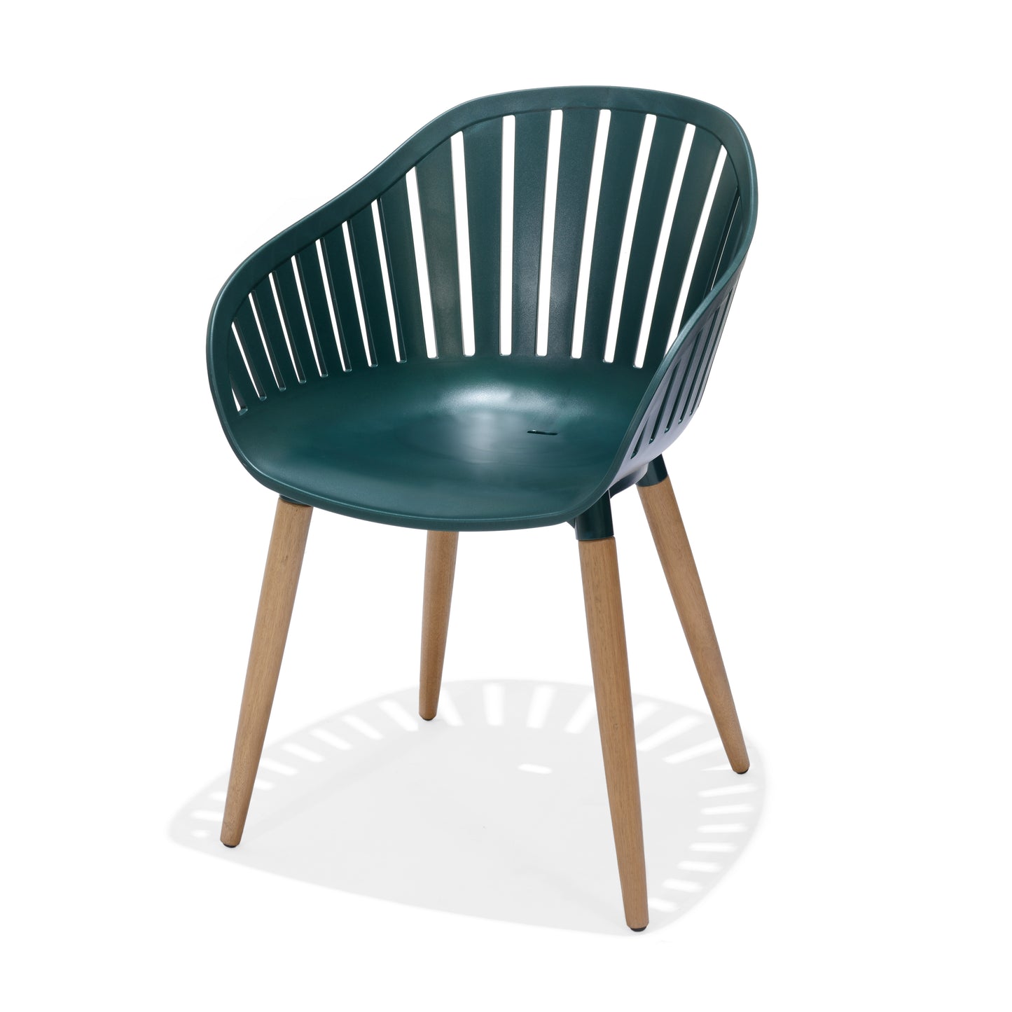 Set of 2 Recycled Carver Chairs - Dark Green