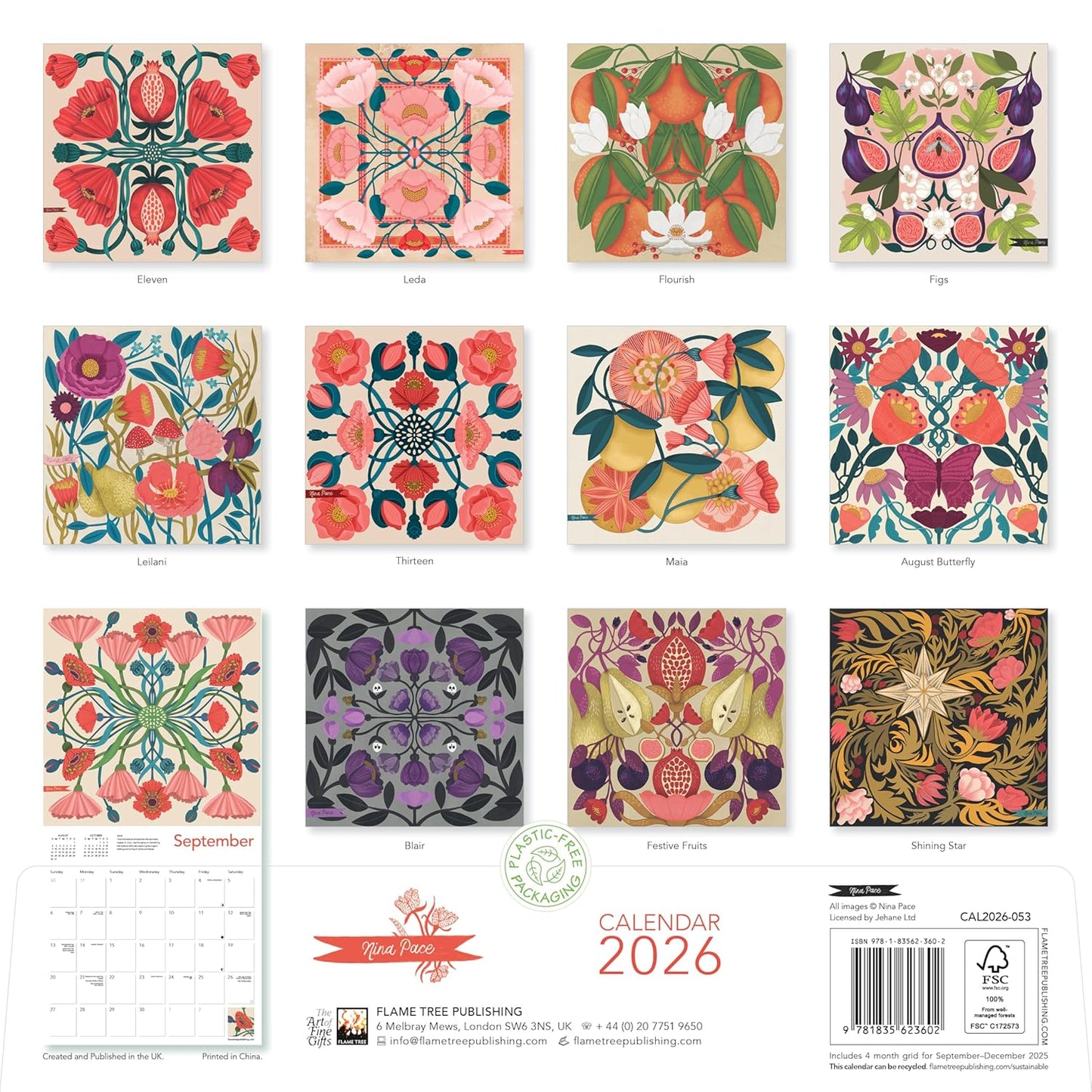 Nina Pace Calendar 2026