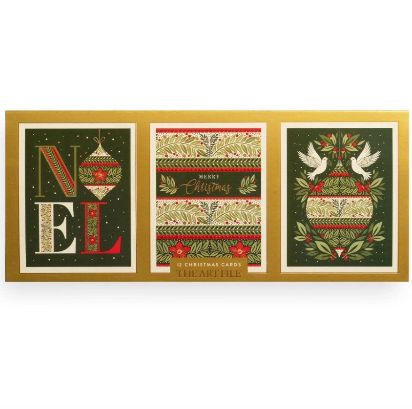 Noel 12 Pack Christmas Cards