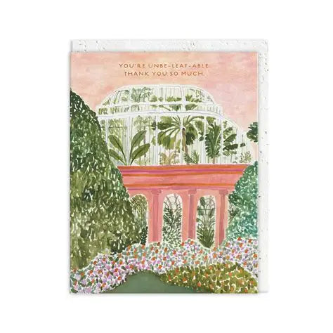 Greeting Card with Plantable Envelope - Unbe-Leaf-Able