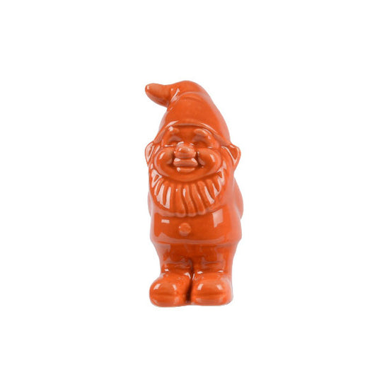 Small Ceramic Gnome - Orange