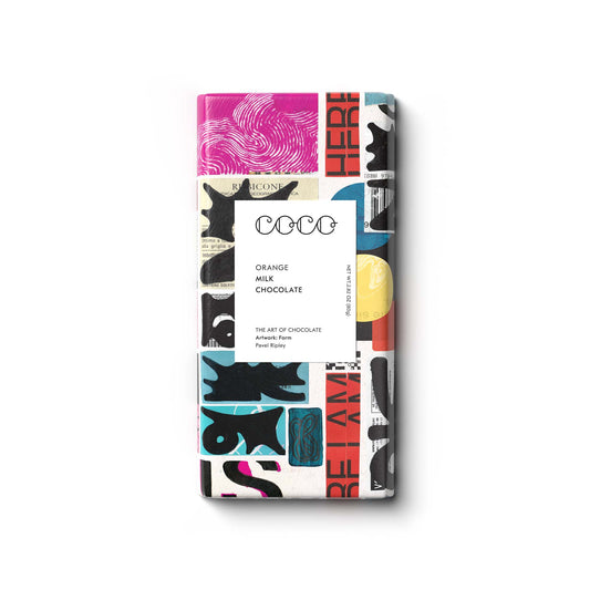 Coco Chocolatier Orange Milk  Chocolate Bar