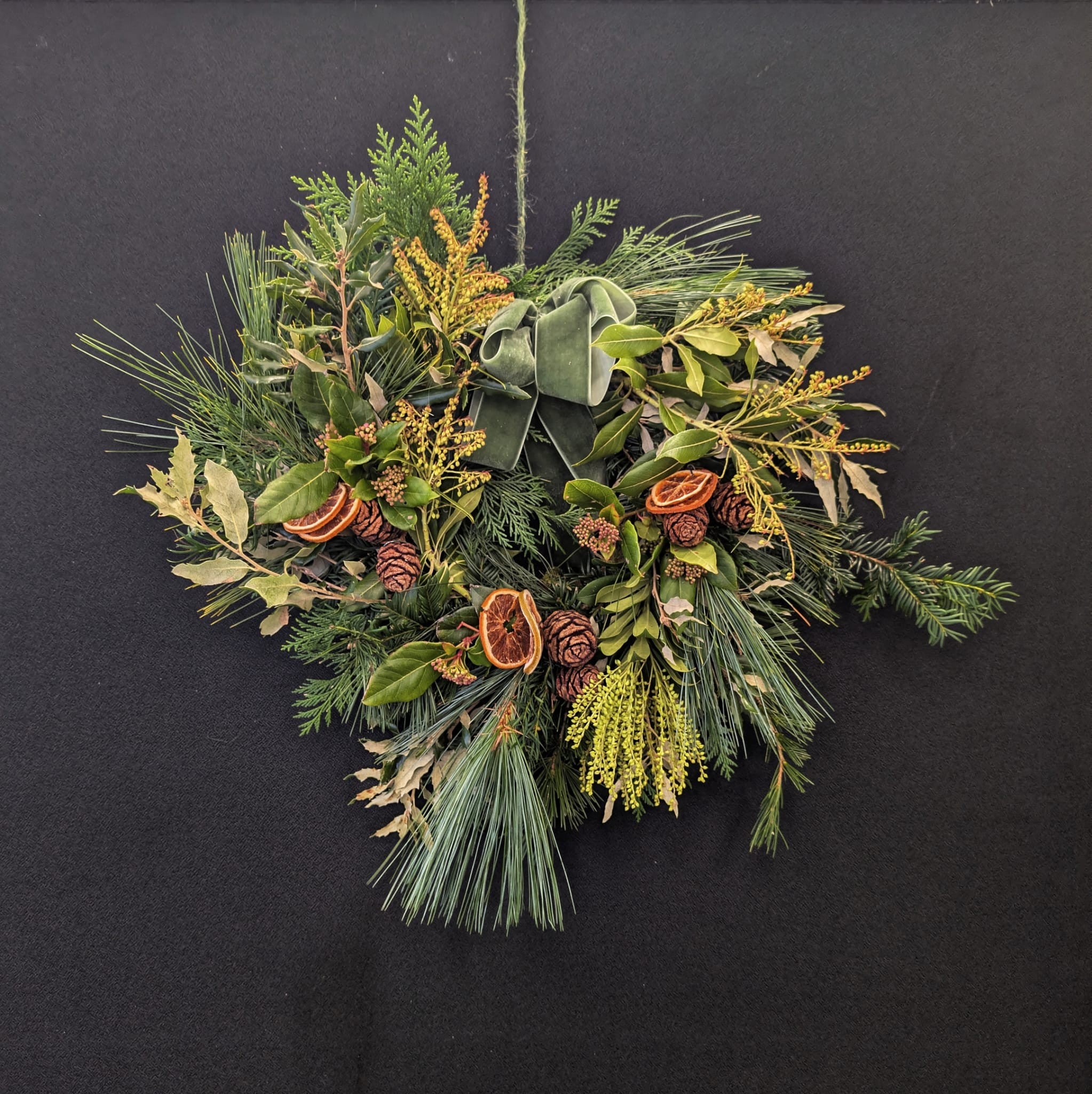 Making Christmas Wreaths