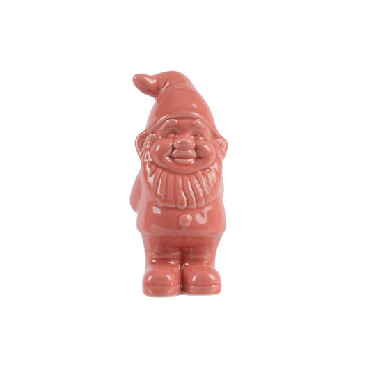 Small Ceramic Gnome - Pink