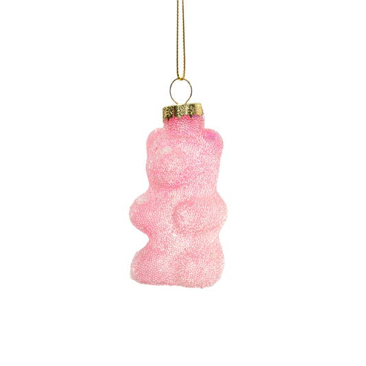 Frosted Gummy Bear Bauble - Pink